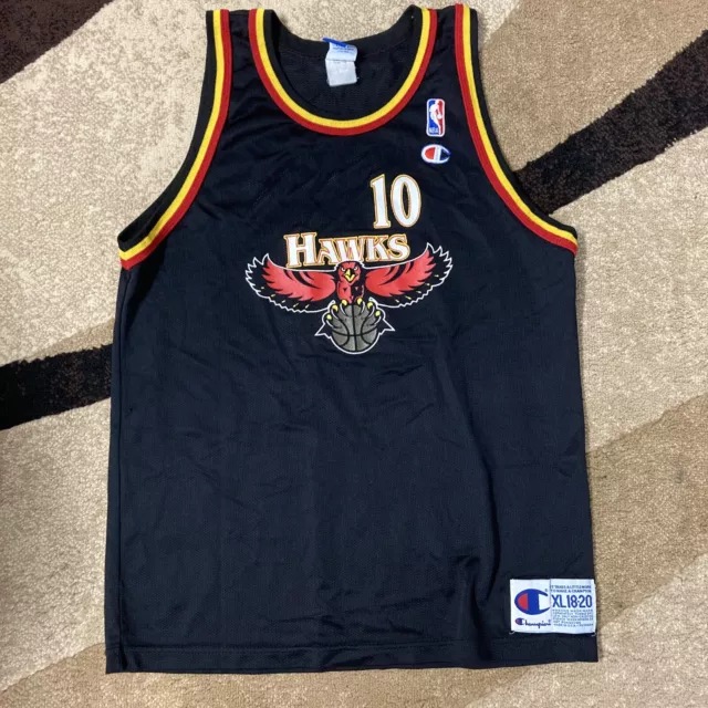 90's Mookie Blaylock Atlanta Hawks Champion NBA Jersey Size 48 XL – Rare  VNTG