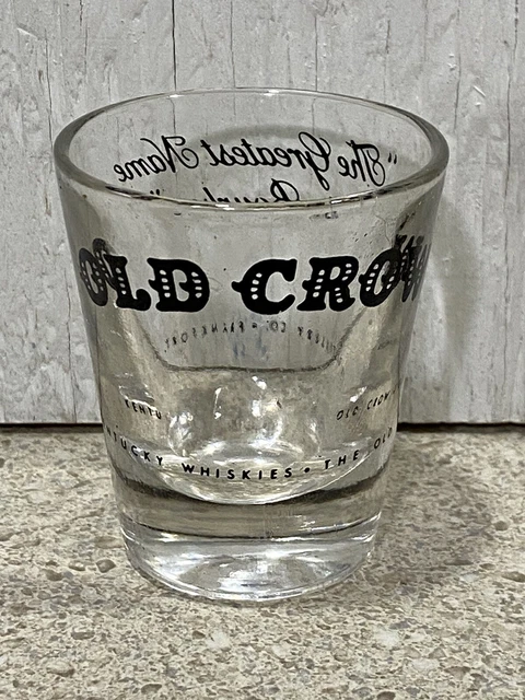 Vintage Old Crow Whiskey Shot Glass - Old Crow - The Greatest Name in Bourbon