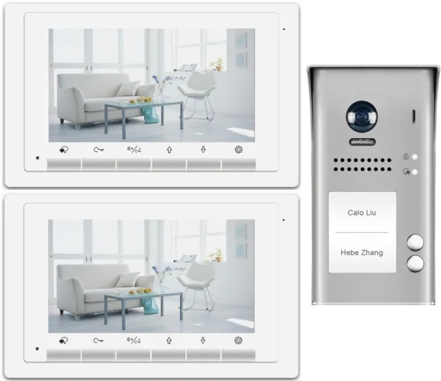 2-Familienhaus Video Türsprechanlage 2 Draht Bus Video Sprechanlage Aufputz