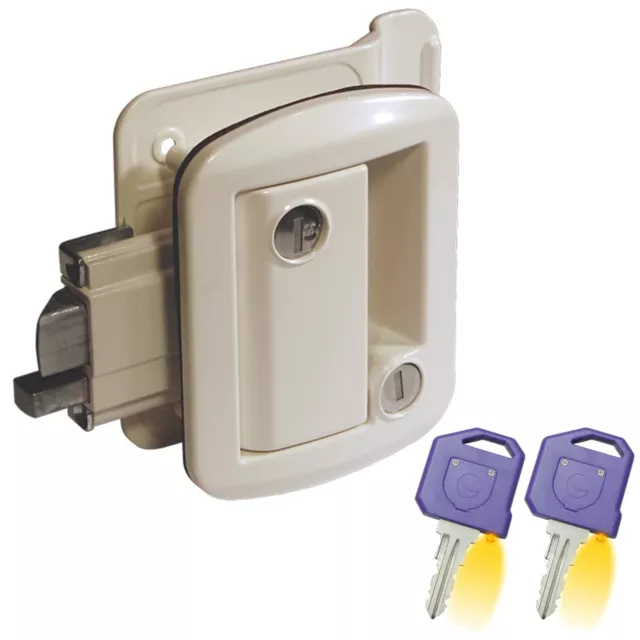 Global Link TTL-43610-9009, Classic Pro RV Door Lock & Deadbolt With LED Keys