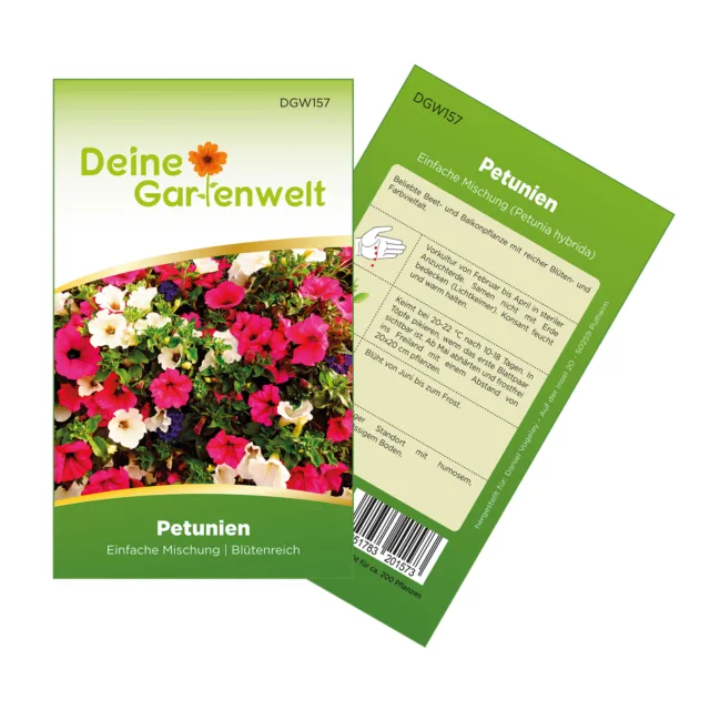 Petunien Gefüllte Mischung Samen - Petunia hybrida - Petuniensamen - Blumensamen