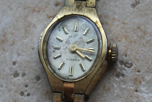 Vintage URSS SEKONDA dames montre mécanique avec bracelet en cuir - montre de l'époque soviétique rare - France
