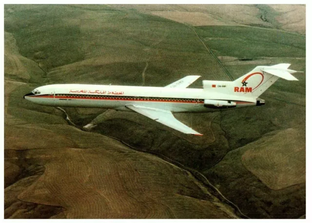 Royal Air Maroc B 727 Airplane Postcard