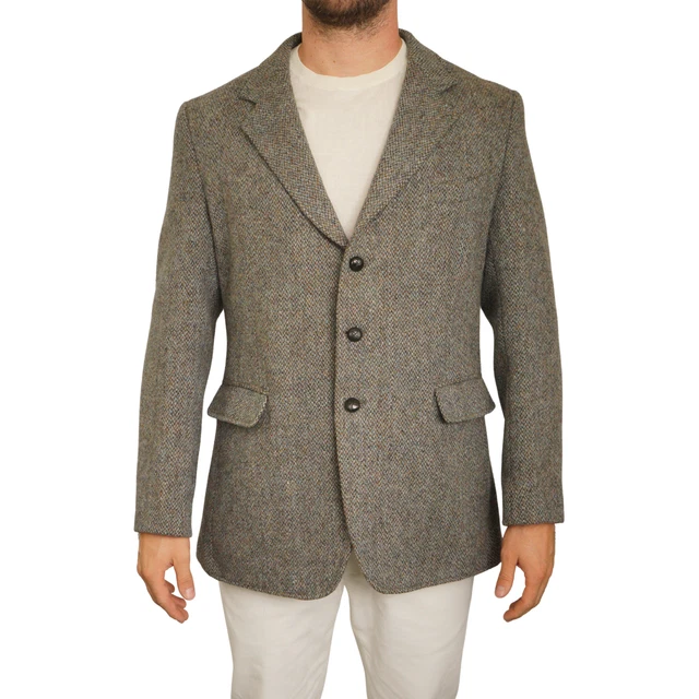 Veste Homme Sartoriale En Laine - Taille 50 (XL) - Gris-vert Foncé - Occasion Peu Portée