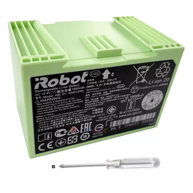Original Battery ABL-D1 For iRobot Roomba Robot Vacuum e5 e6 i3 i4 i6 i7 i7+ i8+