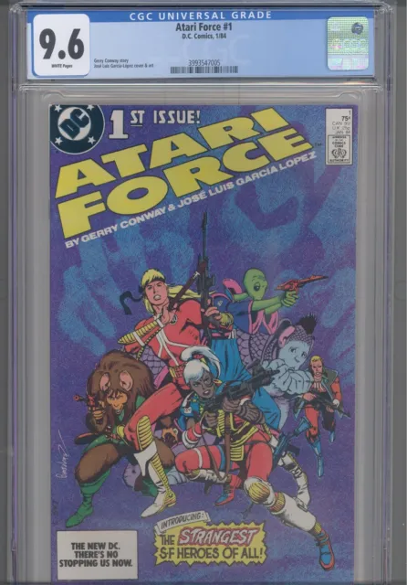 3 set Atari Force #1 CGC 9.6, 5 9.4 and 10 9.6 1984 DC Comics story: Great Deal!