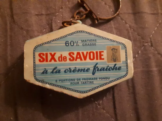 Ancien Porte Clés Vintage Six De Savoie Avec Portion A L Interieur 3