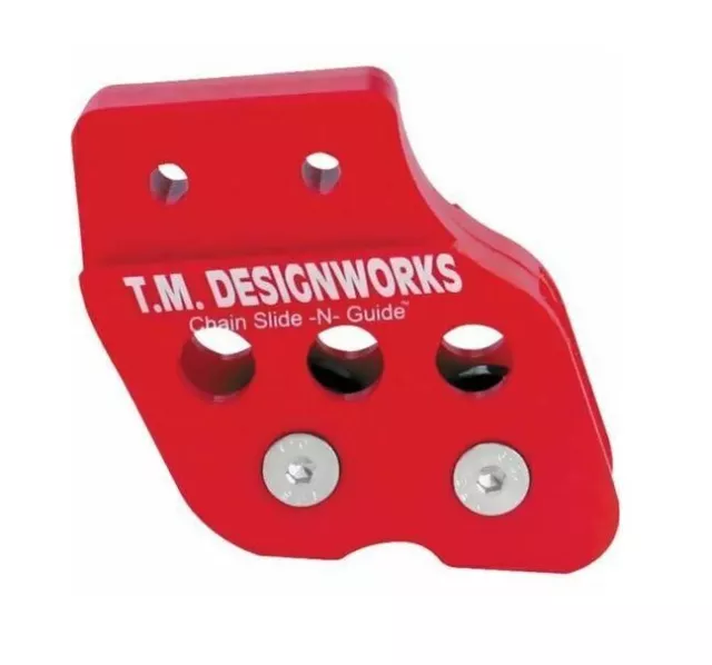 TM Designworks Rear Chain Guide Dual Rollers Red Blaster | Raptor | Warrior