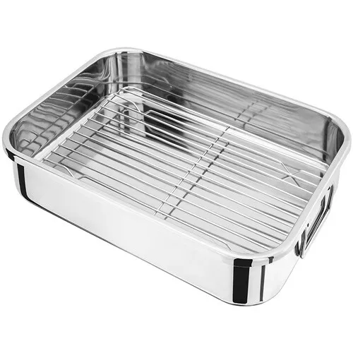 Judge Roasting Pan & Rack Anodized Dishwasher Safe 32 x 24 x 6cm Thick Oven Safe