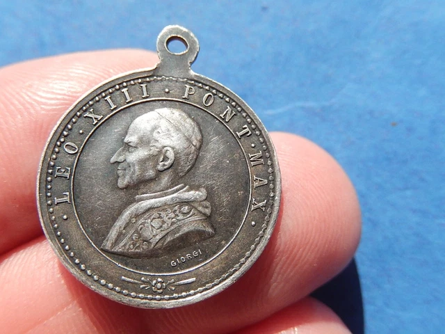Vatican Médaille Le Pape Léon XIII Rome 1887 SUP Tin