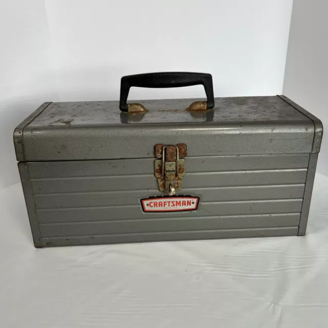 VTG Sears Roebuck & Co Copper Metal Fishing Tackle Box - Vintage