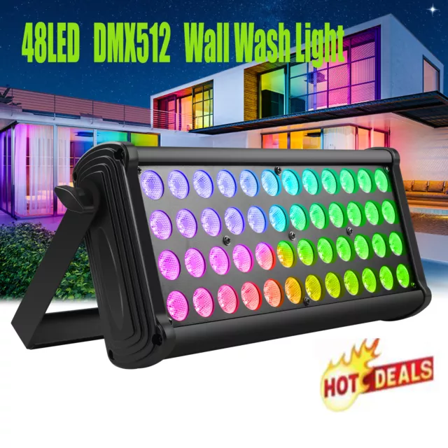 48LED RGBW Wall Wash Bar Light DJ Party KTV DMX512 Stage Disco Effect Lighting