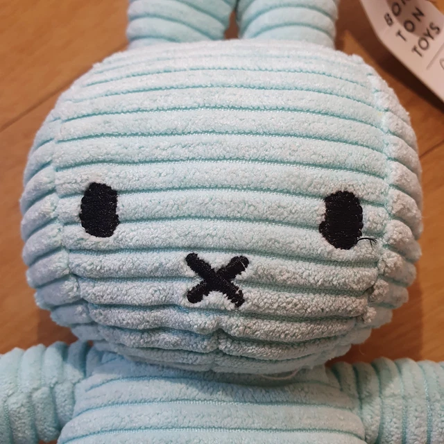 BON BON TOYS Miffy Bunny Rabbit Light Blue Soft Toy Plush Comforter ...