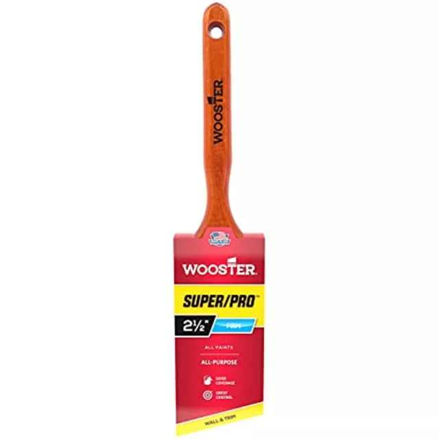 Wooster Brush J4112-2-1/2 Super/Pro Lindbeck Angle Sash Paintbrush, 2-1/2-Inch