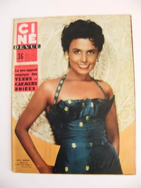 " Ciné Revista N º 26 Junio 1956 Lena Horne Viva las Vegas Venus Y Carmen Negro"
