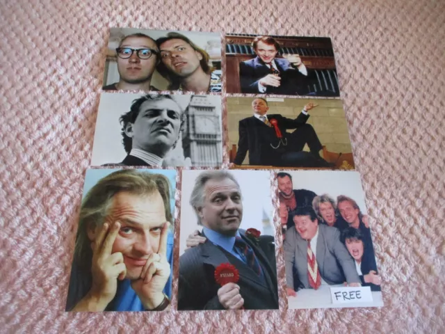 Rik Mayall & Ade Edmondson 6x4 Photograph Set Tv Actor Bottoms Holby City Merlin