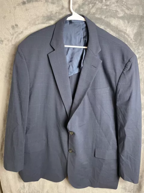 Brooks Brothers Men's Blazer Brookscool Lightweight Blue Jacket Wool Blend 50R