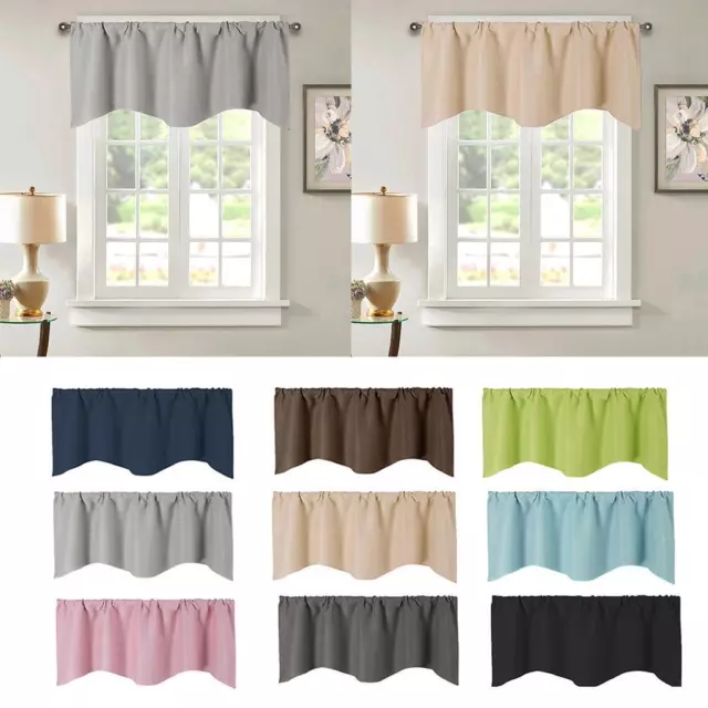 1 Valance Decorative Cafe Window Short Curtains