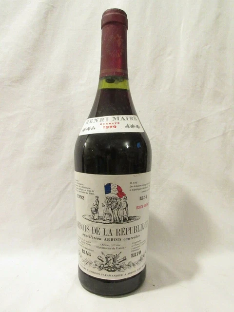 arbois henri maire arbois de la république rouge 1979 - jura france