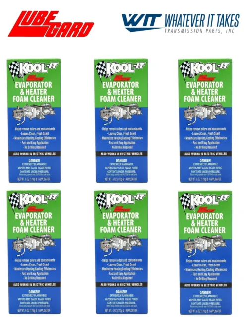 LUBEGARD Kool-It Evaporator and Heater Foam Cleaner - 96030 - 6 PACK