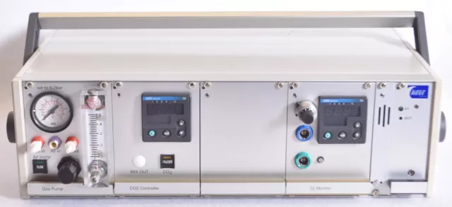 GE Wave Biotech Bioreactor 19" Rack w/ Gas Pump CO2 Controller Monitor 3