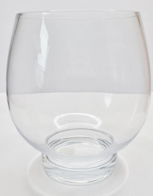 Fifth Avenue Crystal Clear Glass Snifter Shaped Bowl 7 Inch Tall