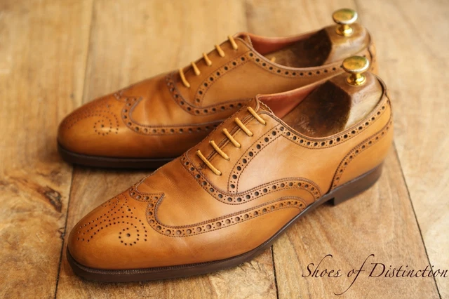 CROCKETT & JONES Clifford Hand-Grade Tan Five-Eye Wingtip  display picture 1