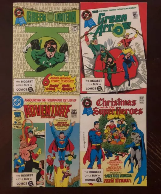 Lot/4 vintage 80s DC Digests! DC Special! Adventure Comics! Best of Blue Ribbon!