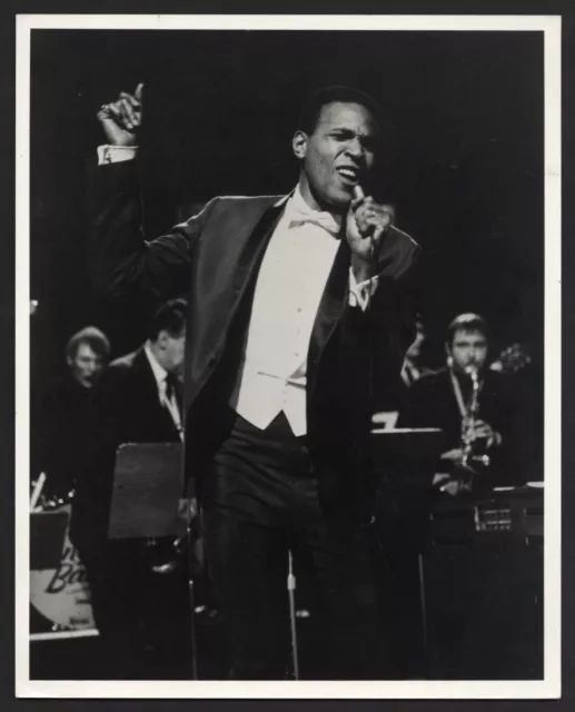 MARVIN GAYE 1969 Original Photo 8 x 10 Type 1 Live In Concert Legend Soul Singer