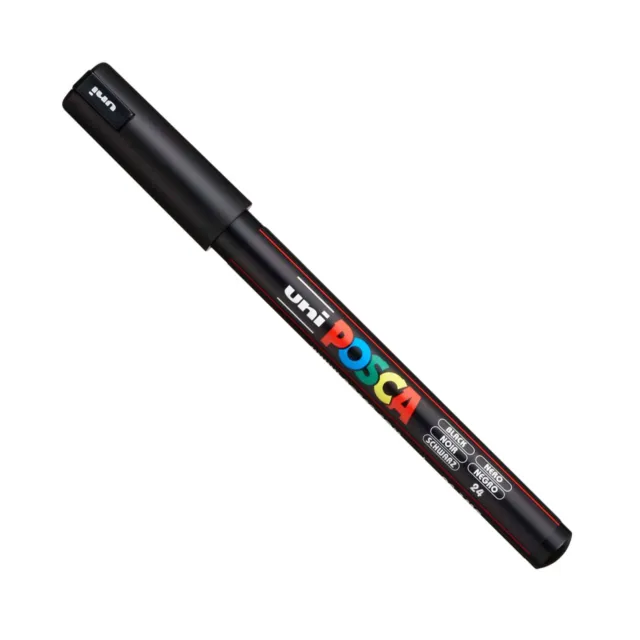 Uni Posca PC-1MR Farbmarkerstifte - Full Range 16 Stift Set - alle 16 Farben 3
