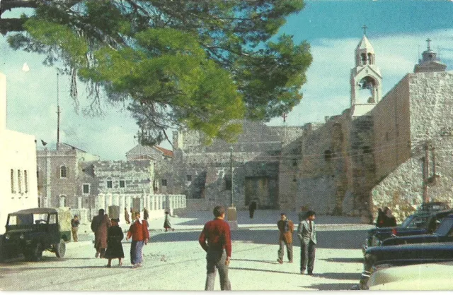 Judaica Israel Old Postcard Bethlehem Church of Nativity