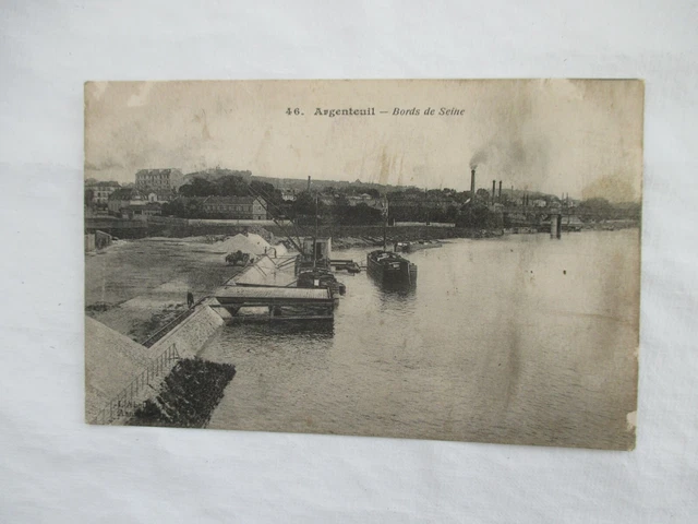 Cpa Argenteuil Bords De Seine  Postale E 1916