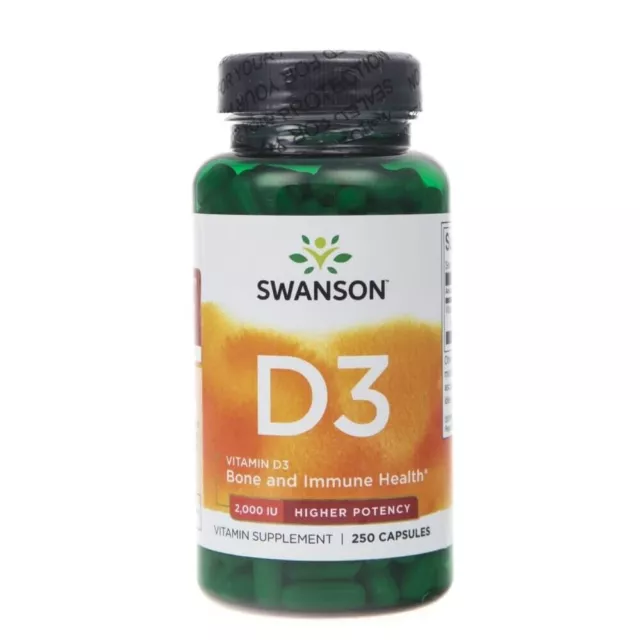 Swanson Vitamina D3 2000 UI, 250 capsule