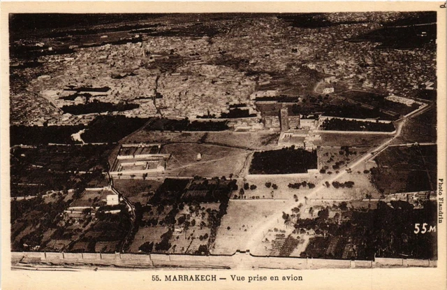 CPA Maroc Marrakech - Vue prise en avion (281028)