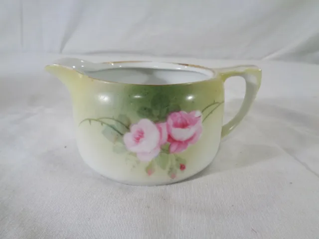 RS Tillowitz Silesia Cream Pitcher Pink Roses