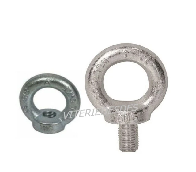 Vite Ad Anello Zincata Galvanicamente C15 – M6 M8 M10 M12 M16 – 5 - Foto 2