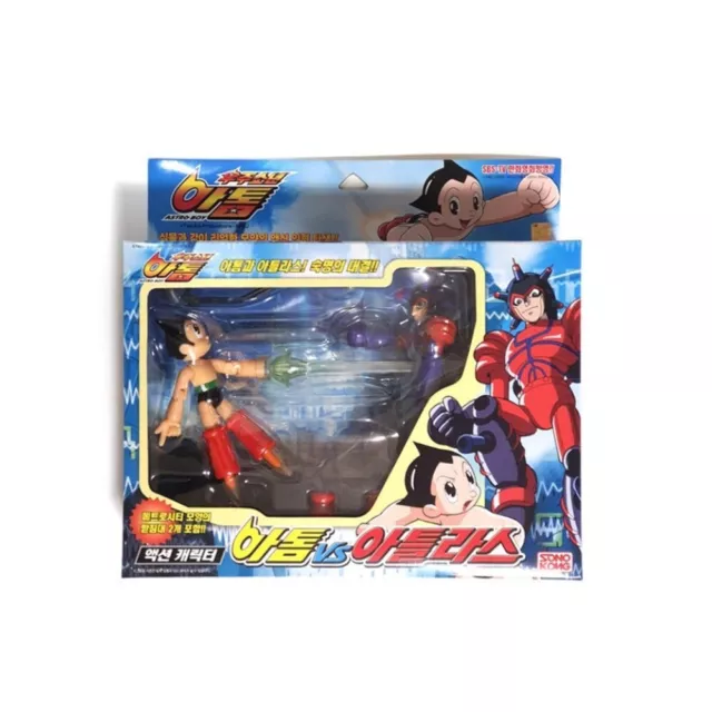 Takara Mighty ATOM ASTRO BOY vs ATLAS Real Action figures set Vintage+Tracking
