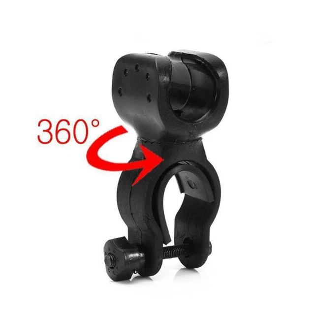 Support Universel Pour Lampe De Poche Vélo – Fixation Réglable 360°, En Silicone – Pour Guidon De Vélo, Moto, Quad