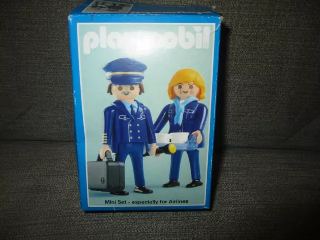 Set Promotionnel Boite Playmobil "Lufthansa : Pilote & Hotesse De L'air"