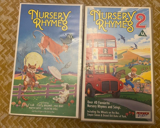 VHS X2 NURSERY Rhymes And Nursery Rhymes 2 £20.00 PicClick UK