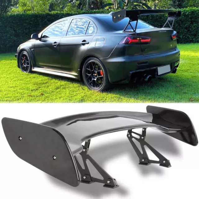 46” Glossy Rear Trunk Spoiler Wing Adjustable GT-Style For Mitsubishi Lancer EVO