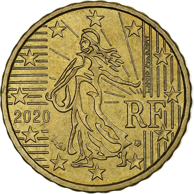 [#1250916] France, 10 Euro Cent, 2020, Paris, TTB, Laiton, KM:1410