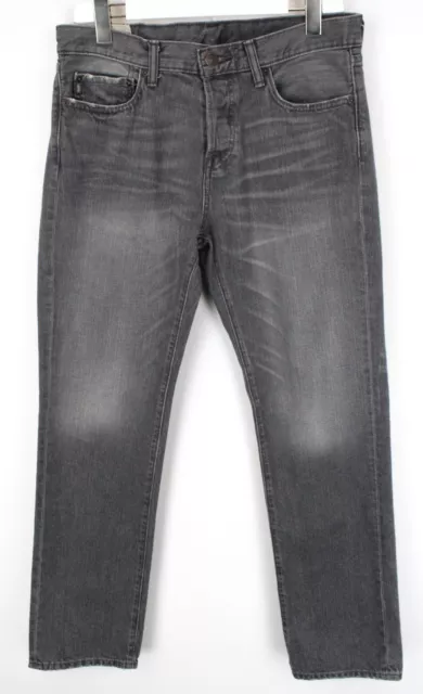 Abercrombie & Fitch Jeans Uomo W31/L32 Baffi Bottoni Fly Sbiadito Regular