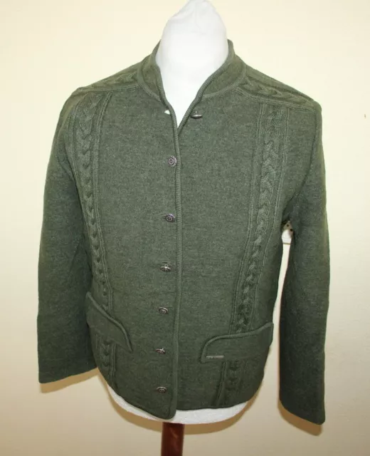 ZERO WOMEN'S KNIT TYROLEAN TRADITIONAL WALK JACKET FASCHING DIRTY size. 46