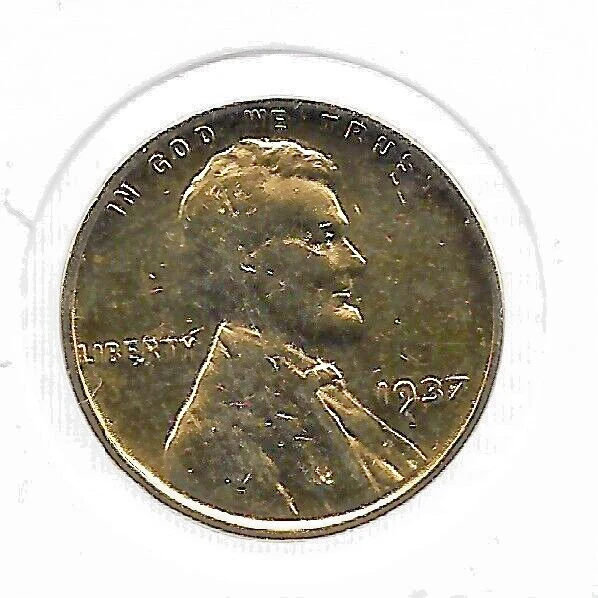 1937 US Liberty Lincoln Wheat Gold Cent Penny Collectible Collection Coin LOT P5
