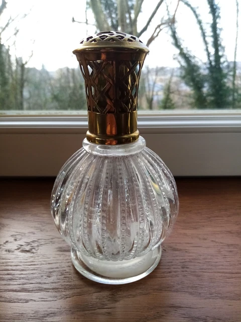 ANCIENNE LAMPE BERGER en verre pointe de diamant DE