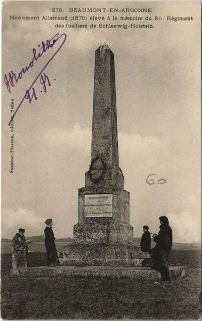 CPA BEAUMONT-en-ARGONNE - German Monument (134911)