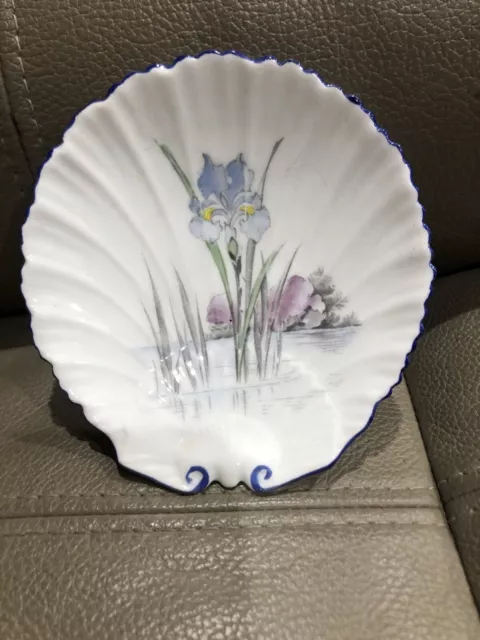 Fine Porcelain Shelley Shell Art Deco Trinket Dish