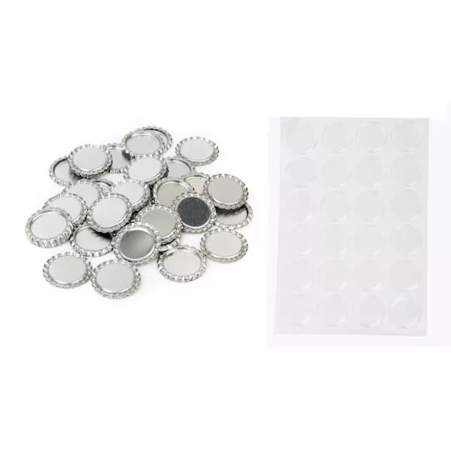 100 Pcs Clear Epoxy Dot Sticker Scrap Book Stickers Bottle Cap