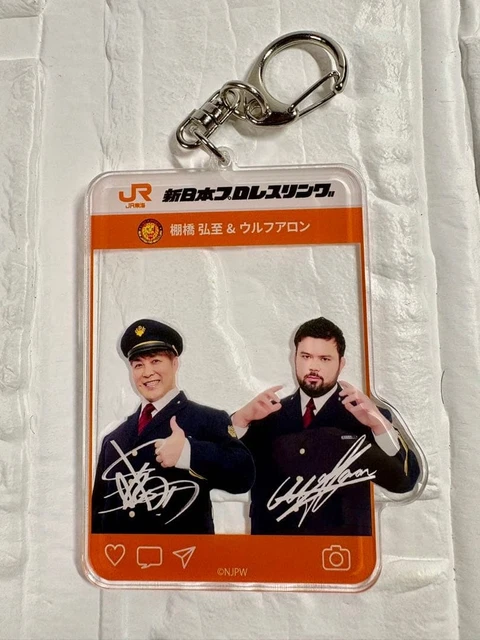 HIROSHI TANAHASHI & Wolf Acrylic Keychain JR Tokai Japan